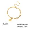 Bracciale Vergine Maria Benedetta Jeshayuan per Donna Colore Oro Braccialetti Madonna Amuleti Cristiani in Acciaio Inossidabile Gioielli Regalo