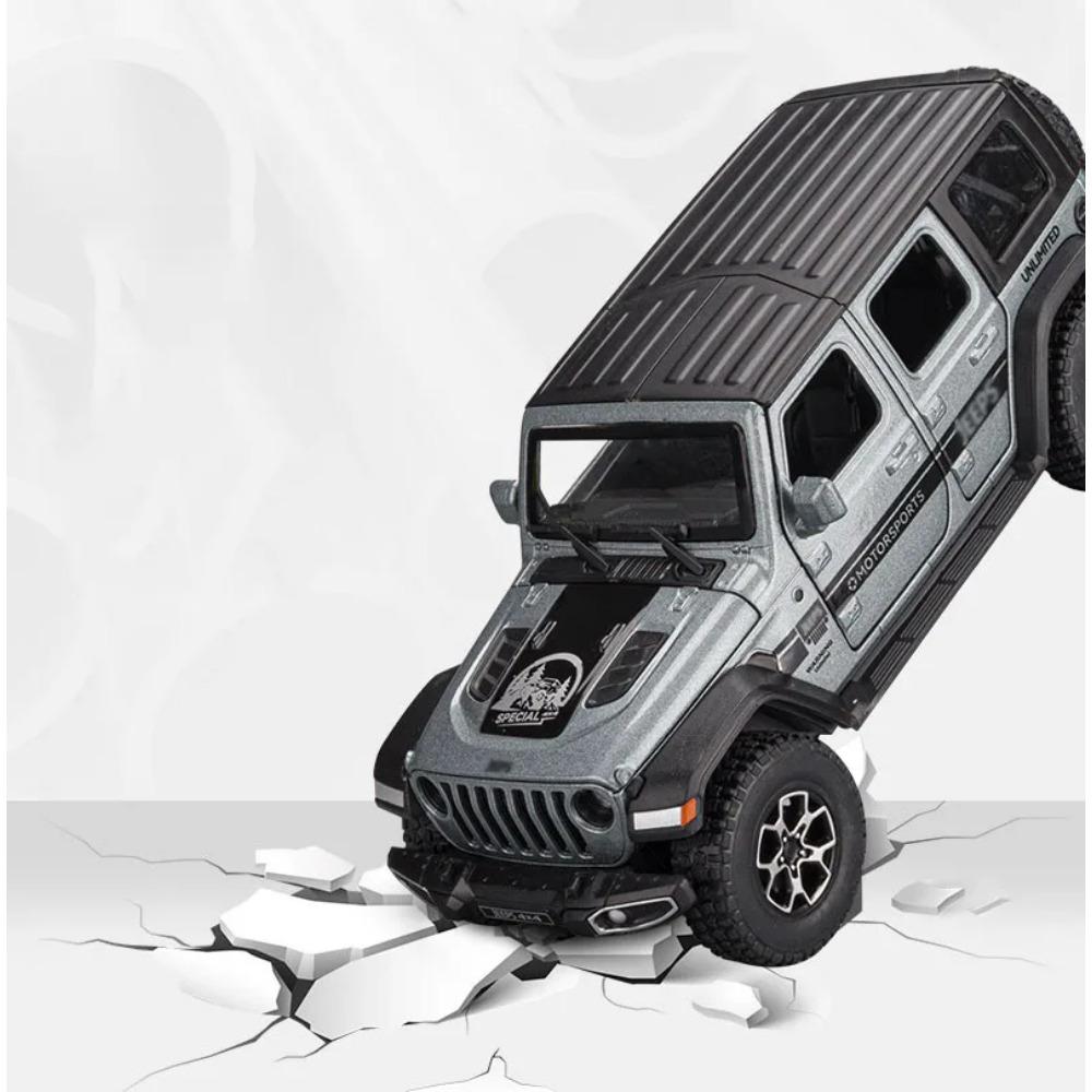1/32 Scale Wrangler 4X4 Toy Car Models Alloy Diecast 6 Doors Opened Sound Light Pull Back Scale Model Cars Toys Holiday Gifts