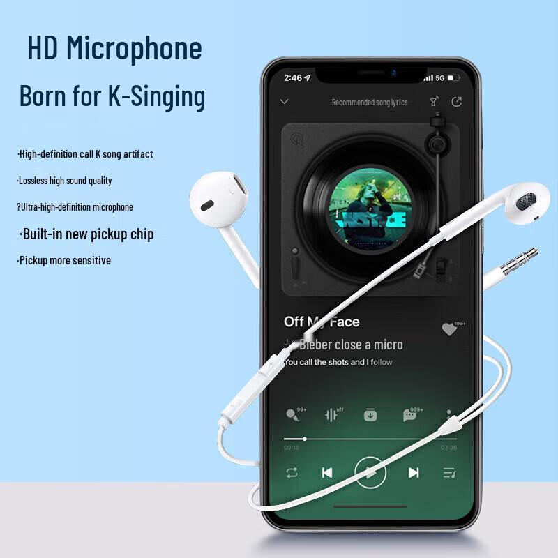OKSJ S-1 Wired Half-In-Ear Earphones