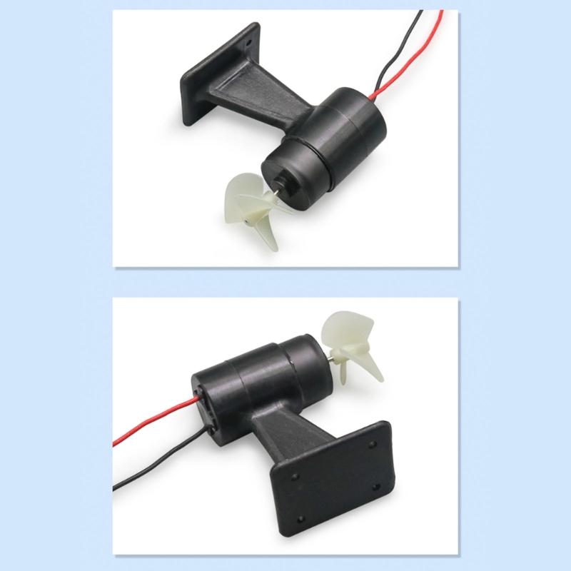 Strong Plastic Remote Control Boat Motor Underwater Propeller System High Efficiency Quiet Running Design for Boats