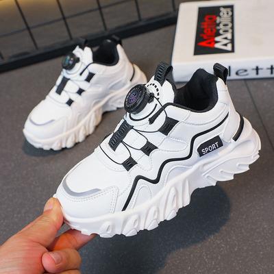 Girls Shoes 2025 Spring and Autumn New Children's Versatile Lightweight Dad Shoes Little White Shoes Non-slip Boys' Sports Shoes