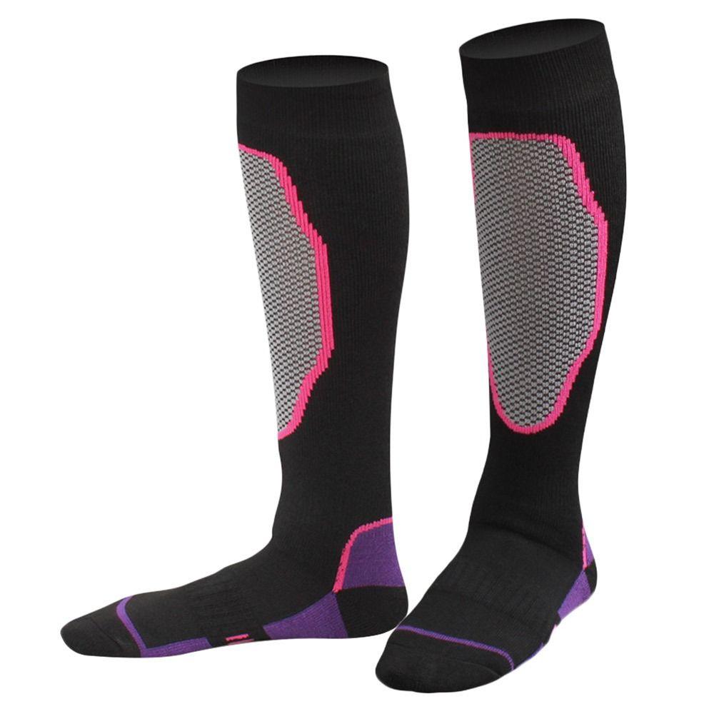 

Термолижні шкарпетки Товсті бавовняні гетри Зимові спортивні шкарпетки Дитячі Women-Purple black