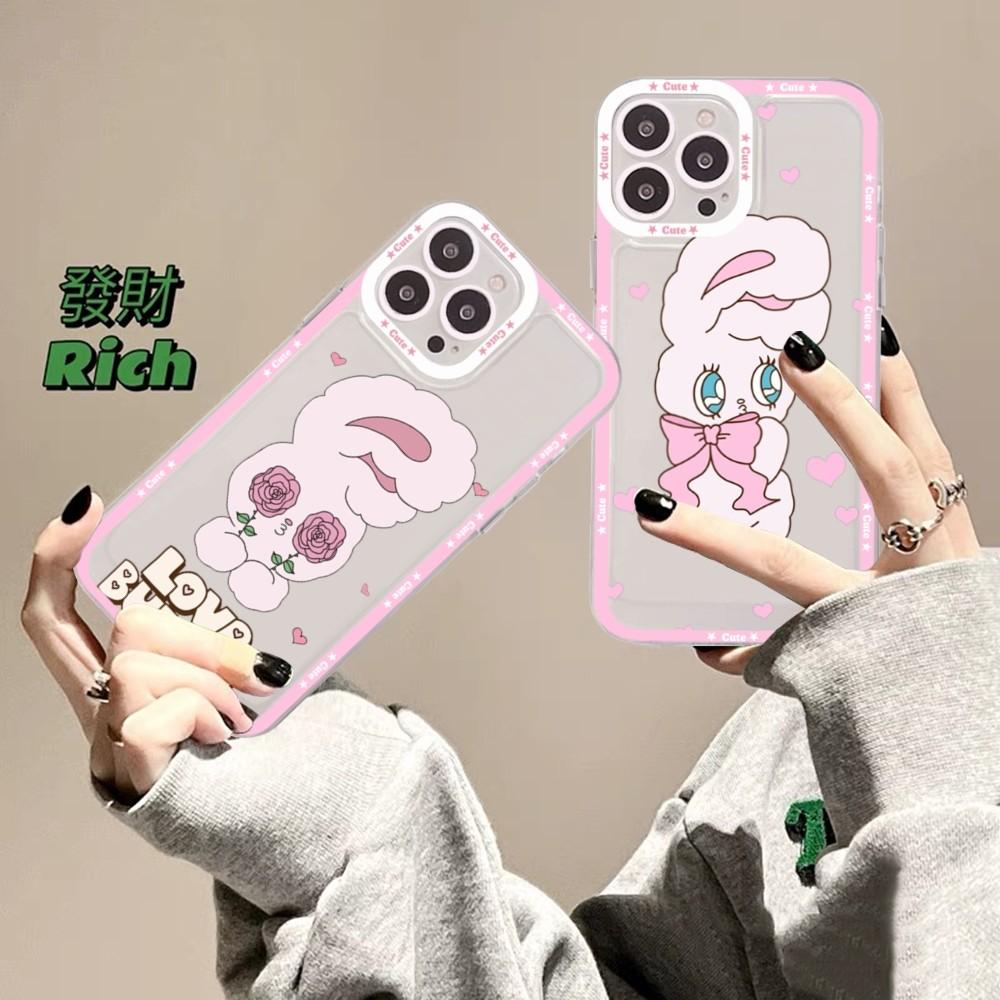 Esther Bunny Phone Case For iPhone 11 12 13 14 Mini Pro Max XR X XS TPU Clear Case For 8 7 6 Plus SE 2020
