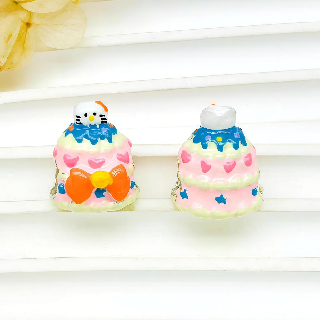 KT Cat Cake Handmade Beaded Bracelet - Cute Alloy String Jewelry Accessories