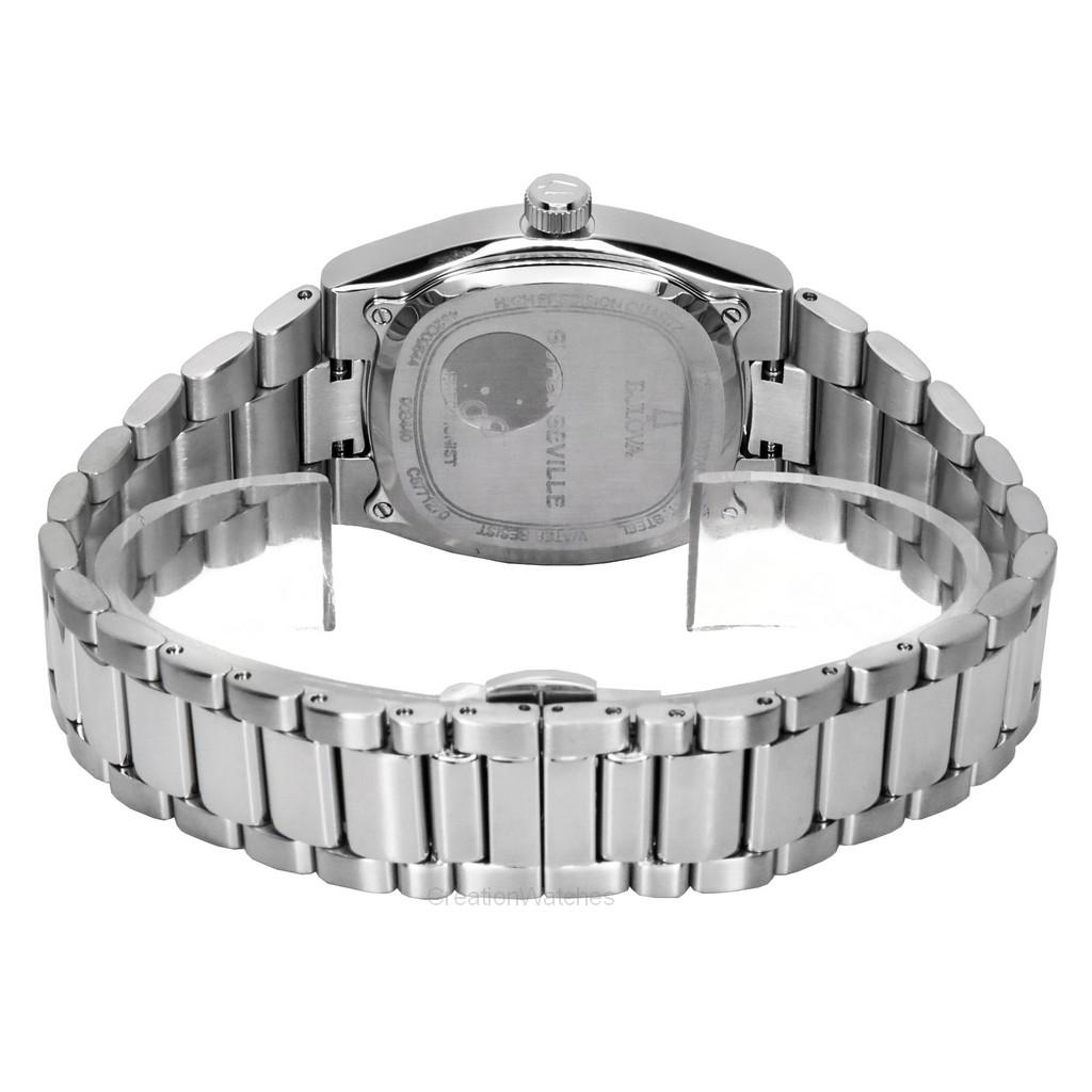 BULOVA Classic Super Seville 262kHz Precisionist Stainless Steel Blue Dial Quartz 96B440 Men's Watch