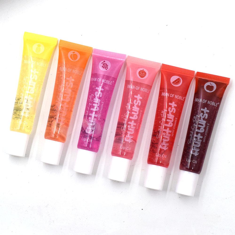 Moisturizing Fruit-Flavored Lip Oil Gloss & Colorless Vaseline Balm