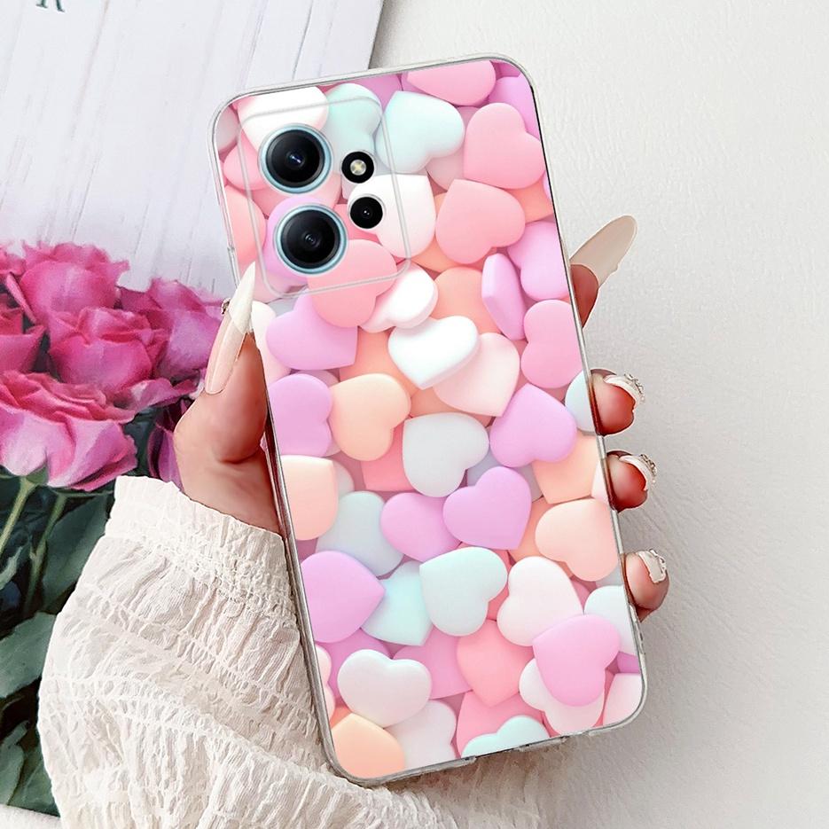 For Xiaomi Redmi Note 12 4G Case Beautiful Flowers Painted Cover Soft Slim Phone Case For Redmi Note 12 Pro Plus Note12 5G Shell