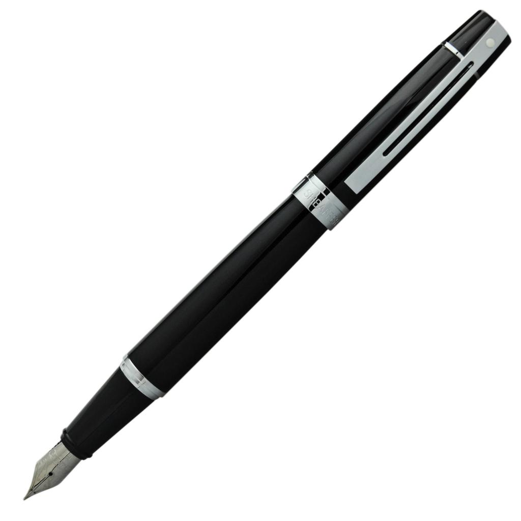 Sheaffer 300 Fountain Medium Solid Officially Imported Pen, Nib, Black, SGC9312PN-M,