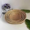 Ensemble de passoires à draining en bambou Baizi'en à cerceau doré