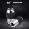Steel Twin Ranging Tap Adapter Sleeve Tool Adjustable Design 15mm Depth 3/8" Square Interfaces Nonslip Texture Handle