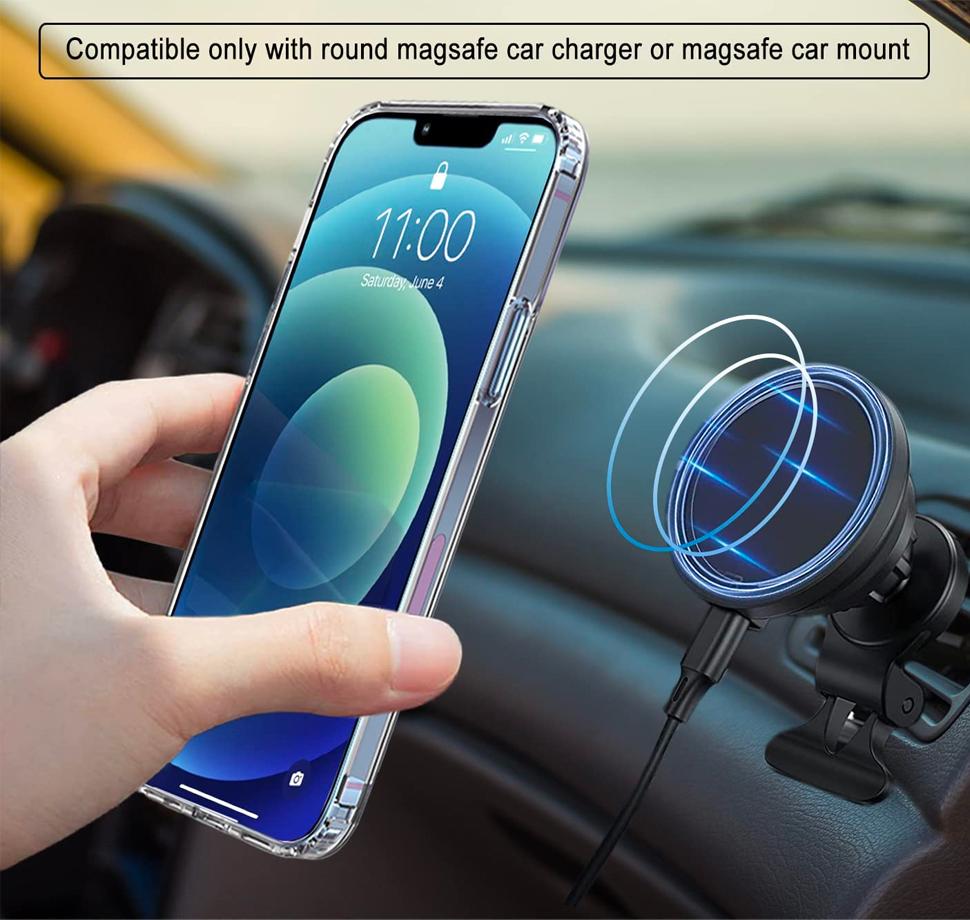 Magnetický kryt na telefon Stand Clear pro iPhone 17 Pro Max Air 13 12 Mini 16 15 14 11 Pouzdra s stojánkem Průhledný držák Kryt