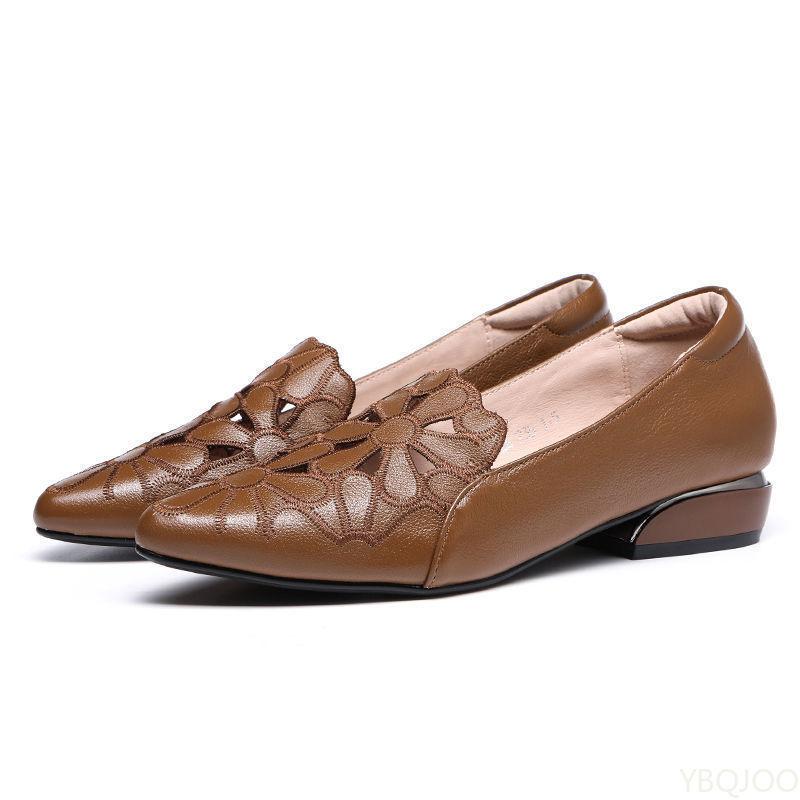 Fashion Fashionable Pointed Toe Flats Women Solid Color Shoes Casual Lightweight Breathable Women Comfortable Low heeled shoes