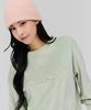 CHASECULT Women'S Brushed Fleece Embroidered Sweatshirt - Mint
