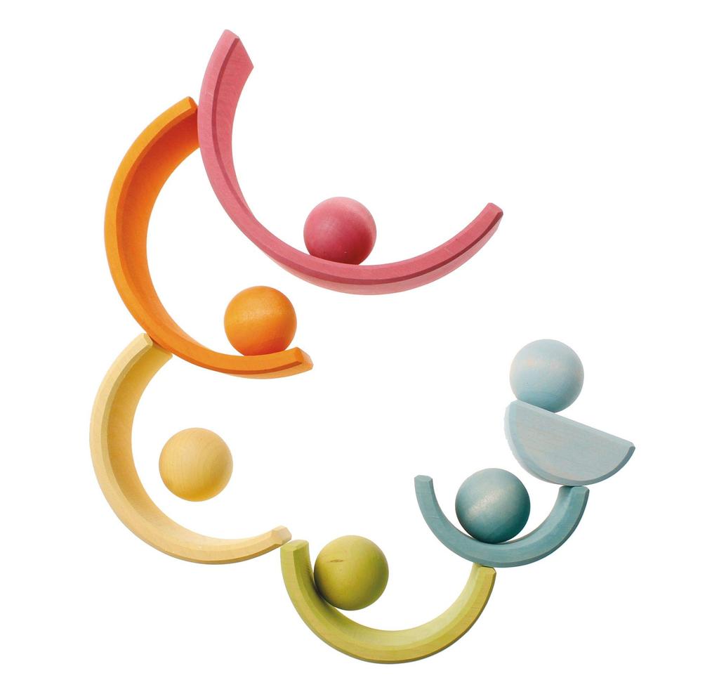 Grimms Wooden Ball 6-Color Set (GM10239)