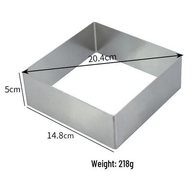 MDNG Square Mousse Ring Cake Mold (Set of 2)