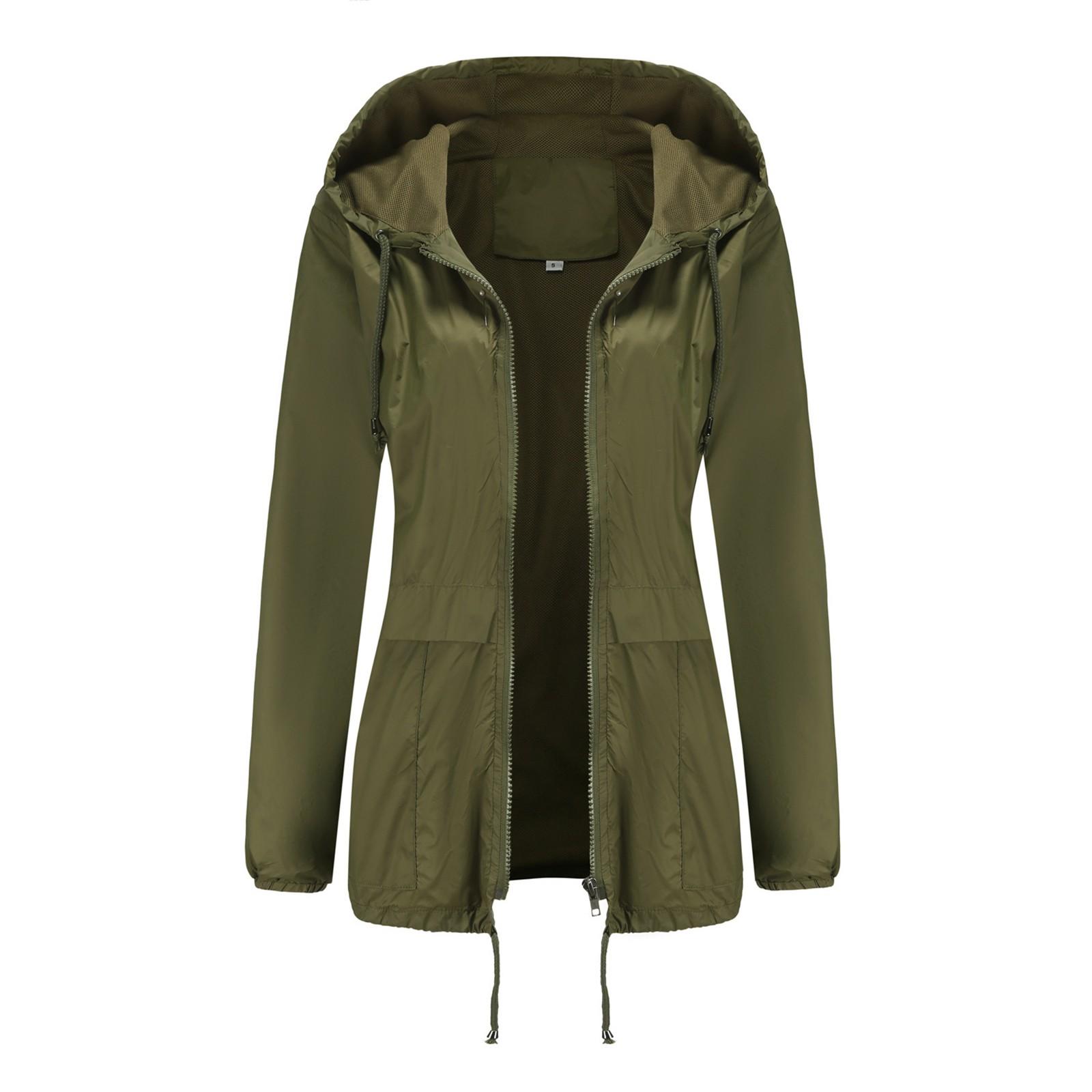 

Женская легкая куртка с капюшоном для улицы, тонкая однотонная куртка-субмашина S