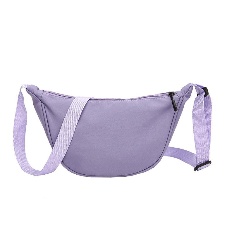 Nylon Messenger Bag Women's 2025 New Trendy Dumpling Bag Lightweight Small Satchel Versatile Underarm Bag Shoulder Canvas Bag