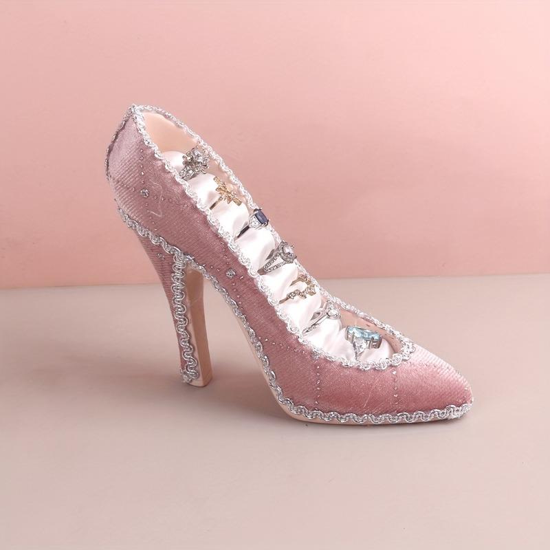 [Pink Display Stand] A Pink Display Stand for High Heels And Rings, Suitable for Showcasing Jewelry at a Counter, Jewelry Towers