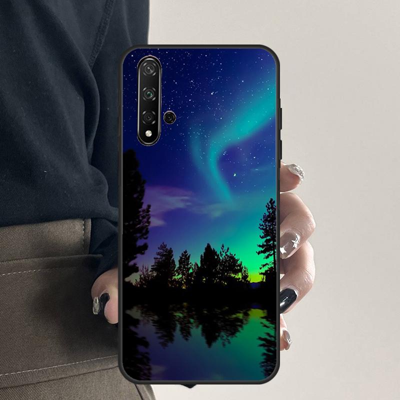 Northern Lights For Huawei Nova Y70 Y90 Y60 Y61 Y91 Y72 9 10 SE 12i 12s 11i 5T P60 Pro P20 P30 P40 Lite Case