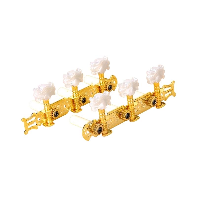 1 Pair Guitar Tuning Pegs Guitar Repairing Component Suitable for Acoustic and Electric Guitars with Metal Construction