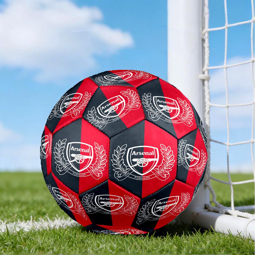 Arsenal Football Club Crest Printed Size 5 Soccer Balls, High-Quality, Anti-Slip, Protective Football, A Unique Gift , Birthdays, Christmas Gifts