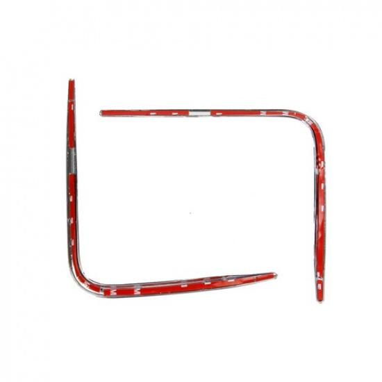 2pcs Chrome Rear Fog Lamp Cover Trim Treatment for Subaru Crosstrek XV 2018-