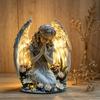 Acrylic Angel Statue Radiant Design Desktop Decoration Prayer Angel Acrylic Ornament  Cafe Decor