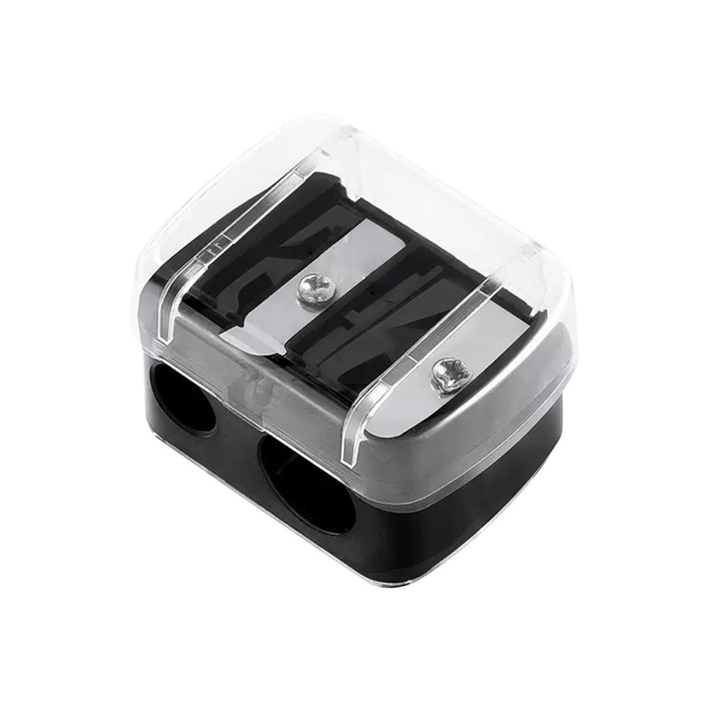 Double-ended Makeup Pencil Sharpener, Suitable, Eyebrow Pencil, Easy To Use Makeup Tool, High Quality With Cover, Suitable For Women
