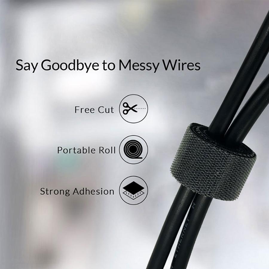 USB Cable Organizer Winder Ties for Mouse Earphone PC Cord Management