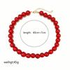 Simple Acrylic Necklace Colorful Design Handmade Beads Necklace Beaded Choker Necklace  Gift
