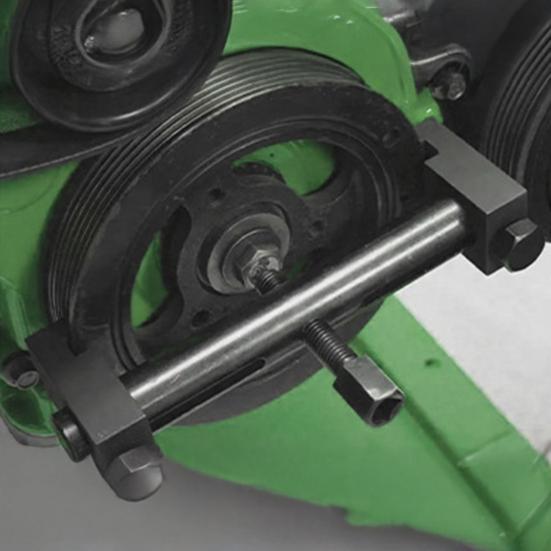 Getande Krukas Poelie Trekker Set, Harmonische Balancer Verwijderaar Gereedschap voor Ventilator Blower Motor Stuurwiel, 3-klauw Trekker voor V-snaar