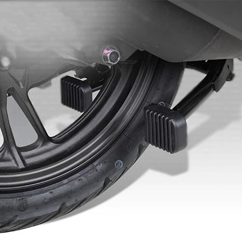 1/2/4Pcs Black Rubber Motorcycle Footrest Pad Anti-slip Base Moto Base Bracket Extension Foot Motorcycle Accessories
