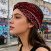 Fasce Larghe Boho Intrecciate da Donna, Turbante Spesso Morbido per Allenamento e Uso Quotidiano