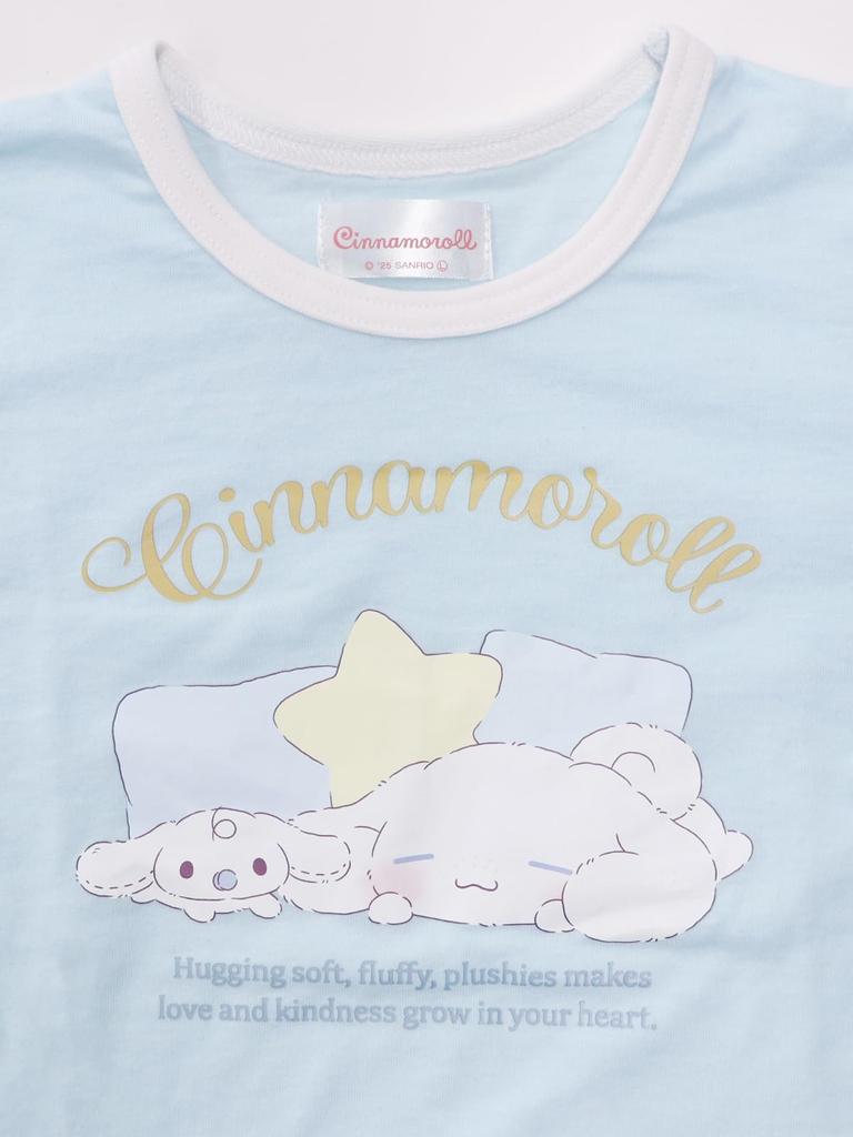 Personagens Sanrio Cinnamoroll Kuromi Pijama Infantil Manga Comprida Primavera Outono Roxo Saxofone 100cm 110cm 120cm Saxofone [Kaitak Family] (110cm,