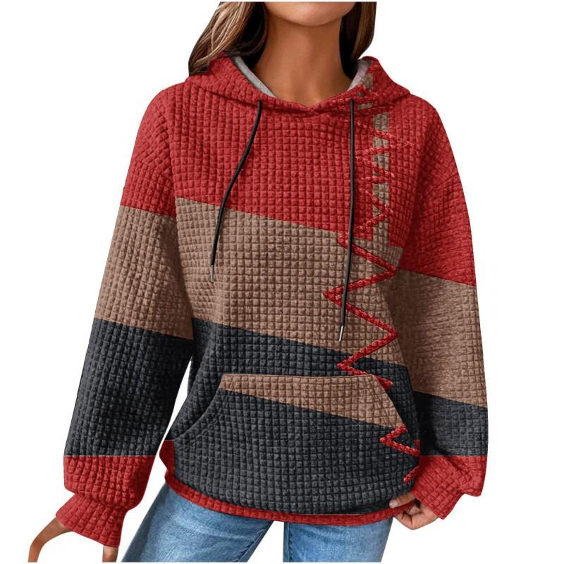 3D Printed Checkered Oversized Sweatshirt Women Streetwear Casual Crewneck Long Sleeve Top S-5XL