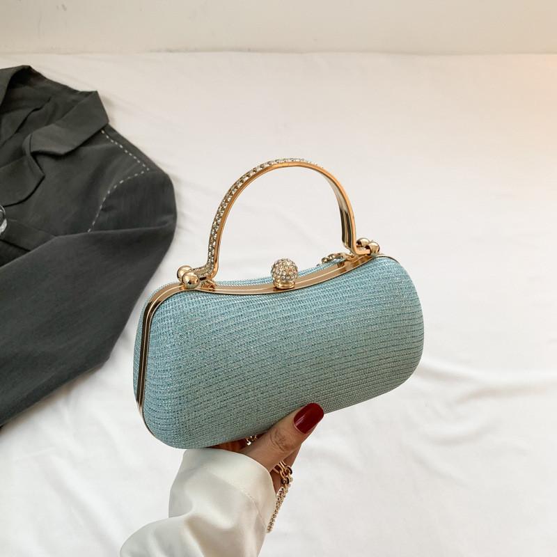 

Trendy Small Square Handbag In Pink And Blue For Women Chic Crossbody Bag For Everyday Use синій