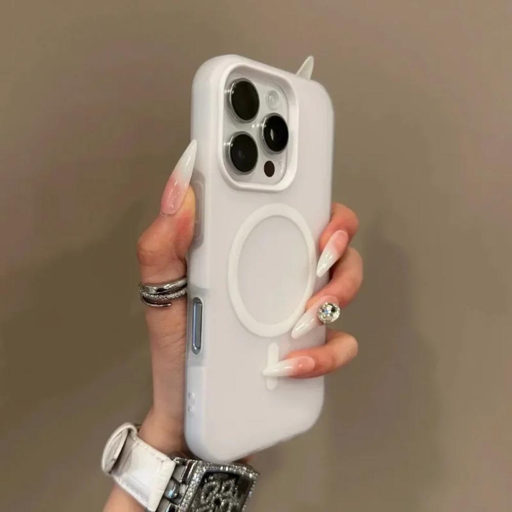 Luxury Candy Color 2 IN 1 Magsafe Case for iPhone 16 15 14 13 12 11 Pro Max Plus Magnetic Wireless Charge Clear Matte Soft Cover