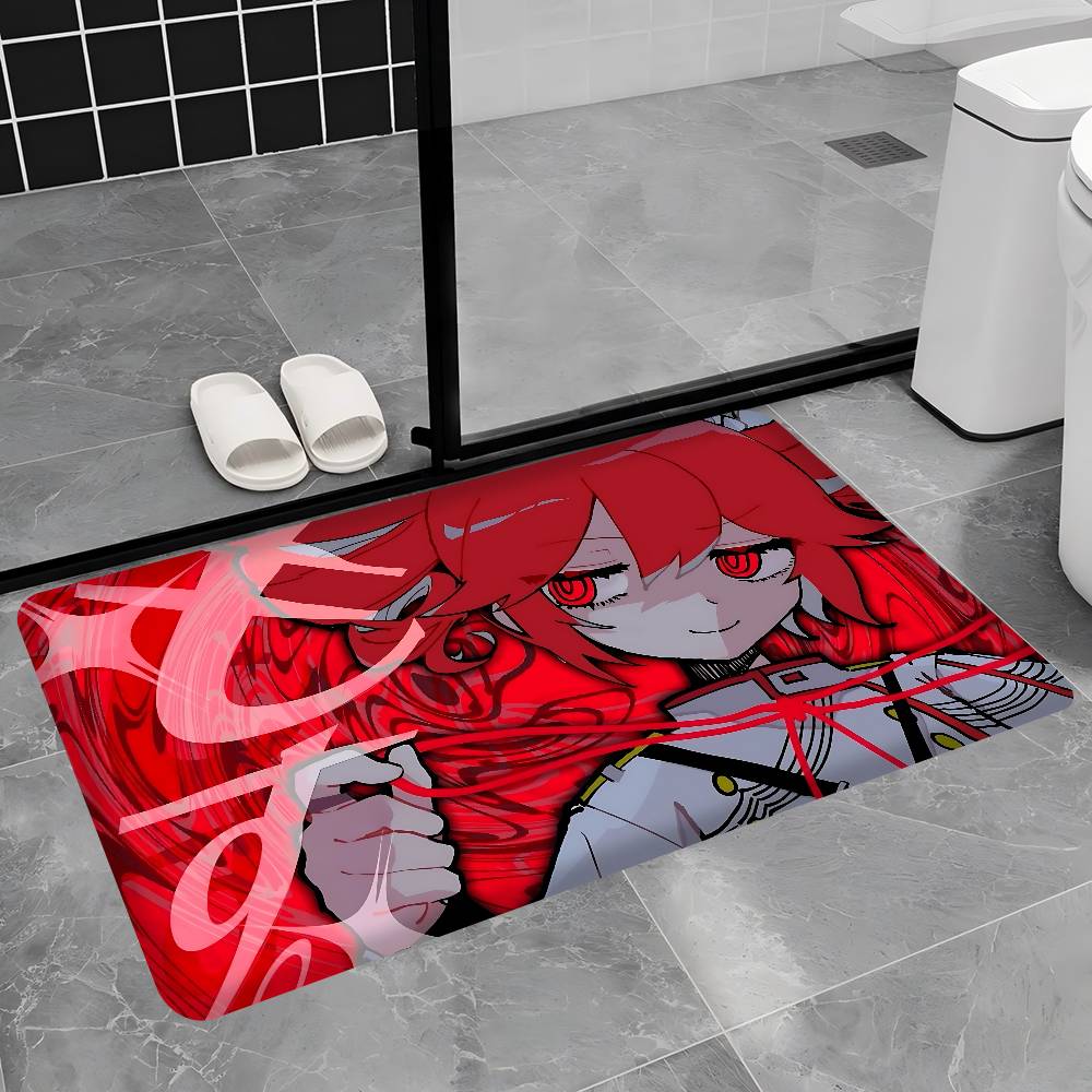 

Vocaloid Teto Singer Girl Door Mat Kids Room Bedroom Decoration Balcony Anti-Slip Doormat Living Room Doormat Area Rug 40cm x 60cm