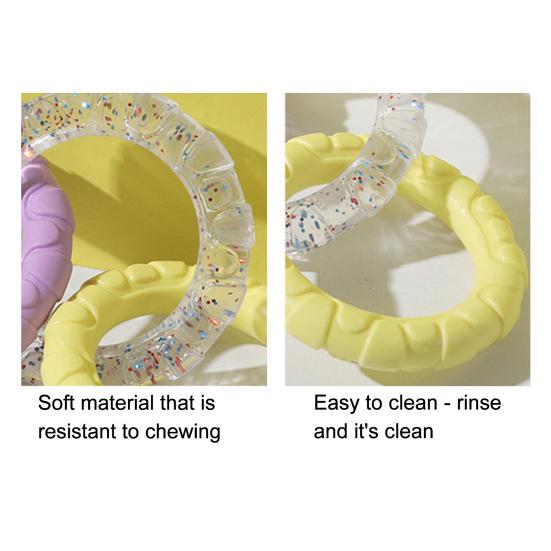 3-Ring Tug Dog Toy for Aggressive Chewers Tough Ring Dog Chew Toy for Pet Training Teething Interactive Fetch Toy for Puppy Small Medium Large Breeds