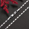 European American Style Silver-Plated Carved Copper Chain Necklace for Men & Women, 16-30 Inches, Available Now