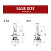 HID-YA H4 LED Motorcycle Headlight 49600cd (Candela) [60W HID Brightness] Explosive Light Vehicle Inspection