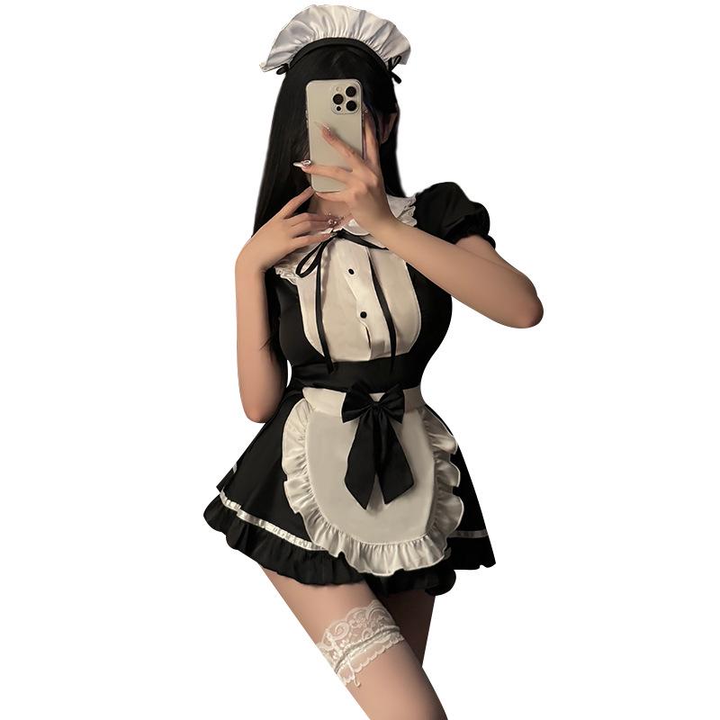Xianyi Lingerie Pure Desire Maid Cosplay: Sexy Quick-Release Halloween Costume for Small Chests
