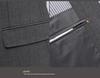 2026 Premium Men's Slim Fit Stripe Suit Set for Business, Wedding, and Formal Wear