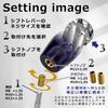 Tonra Crystal Shift Knob Shift Knob Universal Adapter M8 M10 M12 45x100mm 190g MT AT Car Twist Transparent X Purple