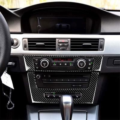 Carbon Fiber Air Conditioning CD Panel Cover For BMW 3 Series E90 E92 E93 05-12