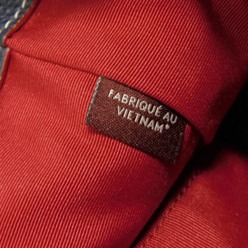 Used 9726 Signature Mickey Drawstring F37224 7922 Denim Jacquard Drawstring 2-Way Shoulder Bag Logo Denim Blue Women's