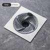 Japanese-Style Swirl Drain Anti-Odor Device Bathroom Drain Cover Hair Catcher Anti-Insect Anti-Clogging Filter Net
