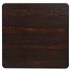 VidaXL Table de bistro MDF et acier Carré 80 x 80 x 75 cm Frêne foncé