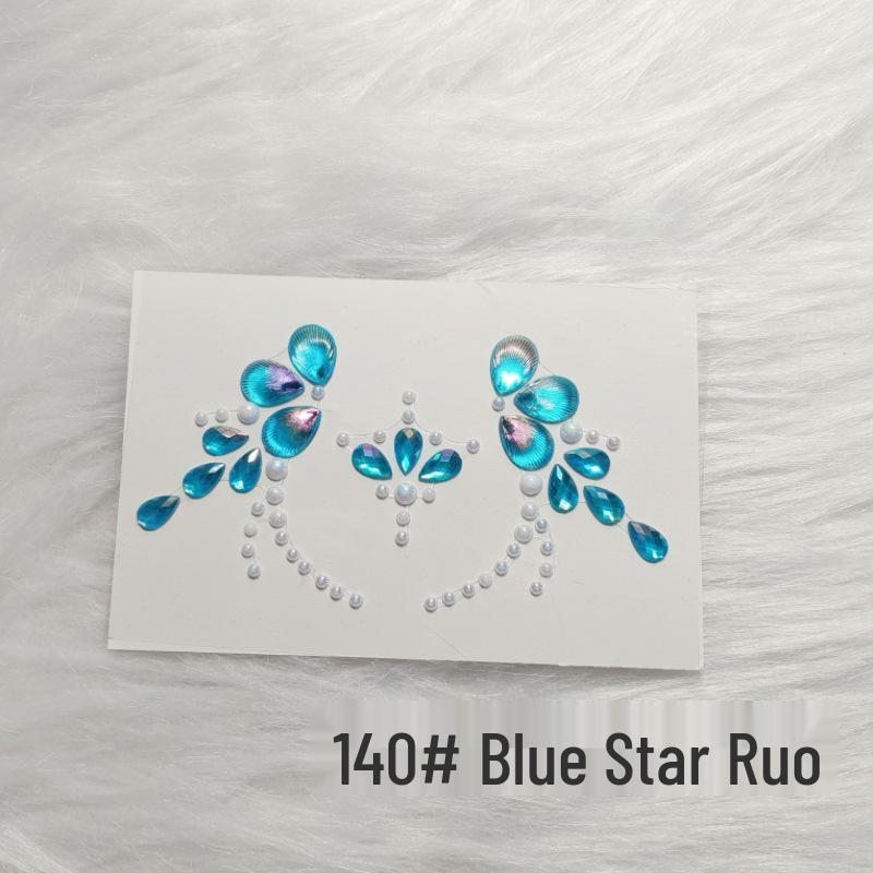 Kids' Rhinestone Eye and Brow Stickers for Makeup and Performances
