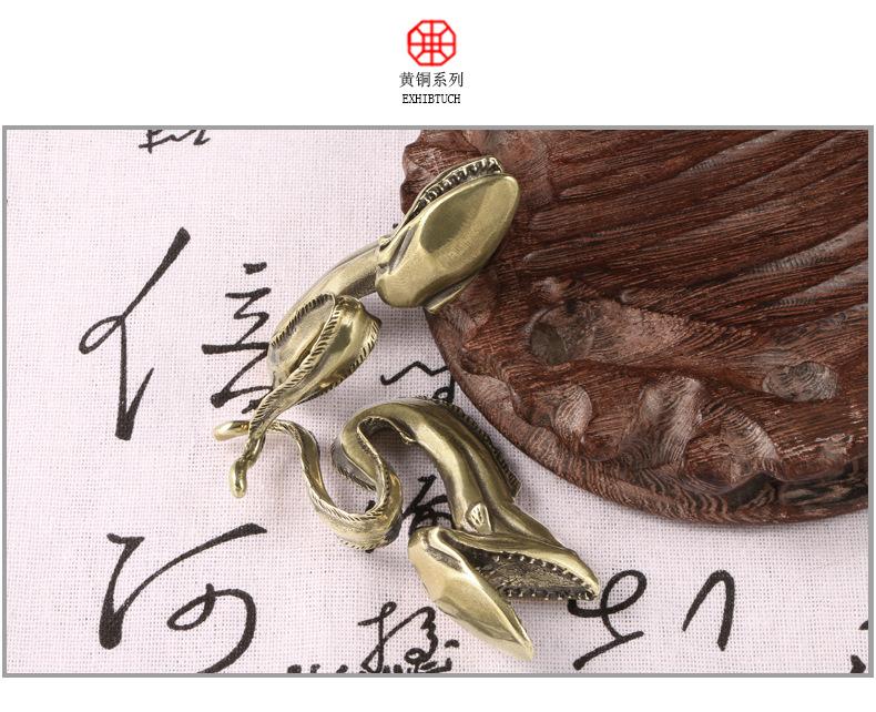 Brass Sea Eel Decorative Figurines Copper Handicrafts Marine Organisms Muraenesox Cinereus Desk Decoration Christmas Gift